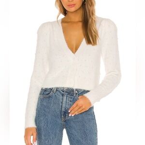 MAJORELLE Vivica Cardigan in Cream
